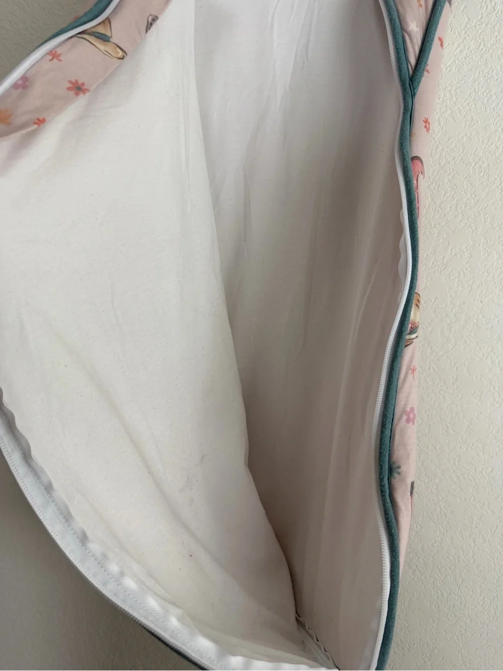 Cozy Pink Cowboy Print Kids Sleep Sack with Teal Trim - 1.7 TOG